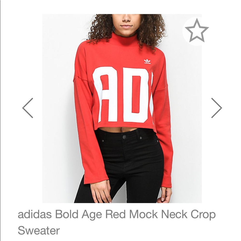 Adidas cropped sweater